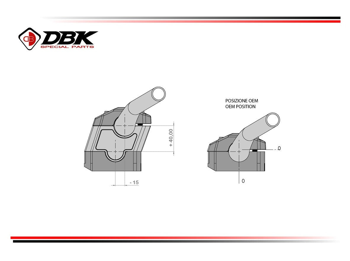 BRM06 - DBK BMW R1300GS (2024+) Handlebar Risers Kit – Accessories in the Motodeal Motorcycle Aftermarket Accessories and Parts Online Shop