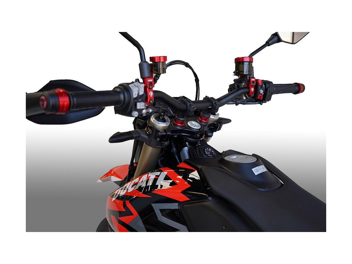 BRM08 - DBK Ducati Hypermotard 698 Mono (2024+) Handlebar Riser Kit – Accessories in the Motodeal Motorcycle Aftermarket Accessories and Parts Online Shop