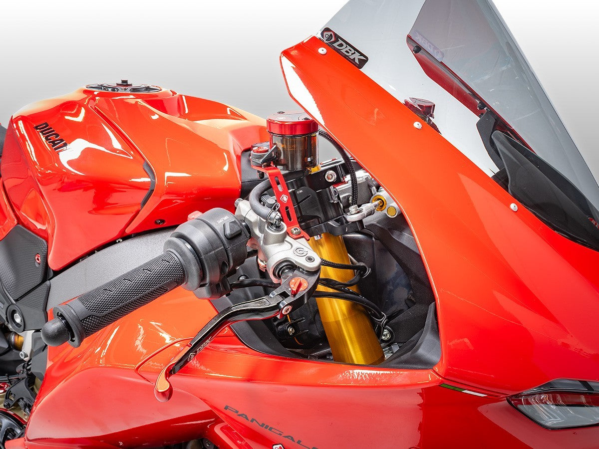 DBK DUCABIKE BSRA5310V4 Ducati Panigale V4 / V4S (2018+) Adjustable GP Clip-ons (H+10mm; off set 15 mm.) – Accessories in the Motodeal Motorcycle Aftermarket Accessories and Parts Online Shop