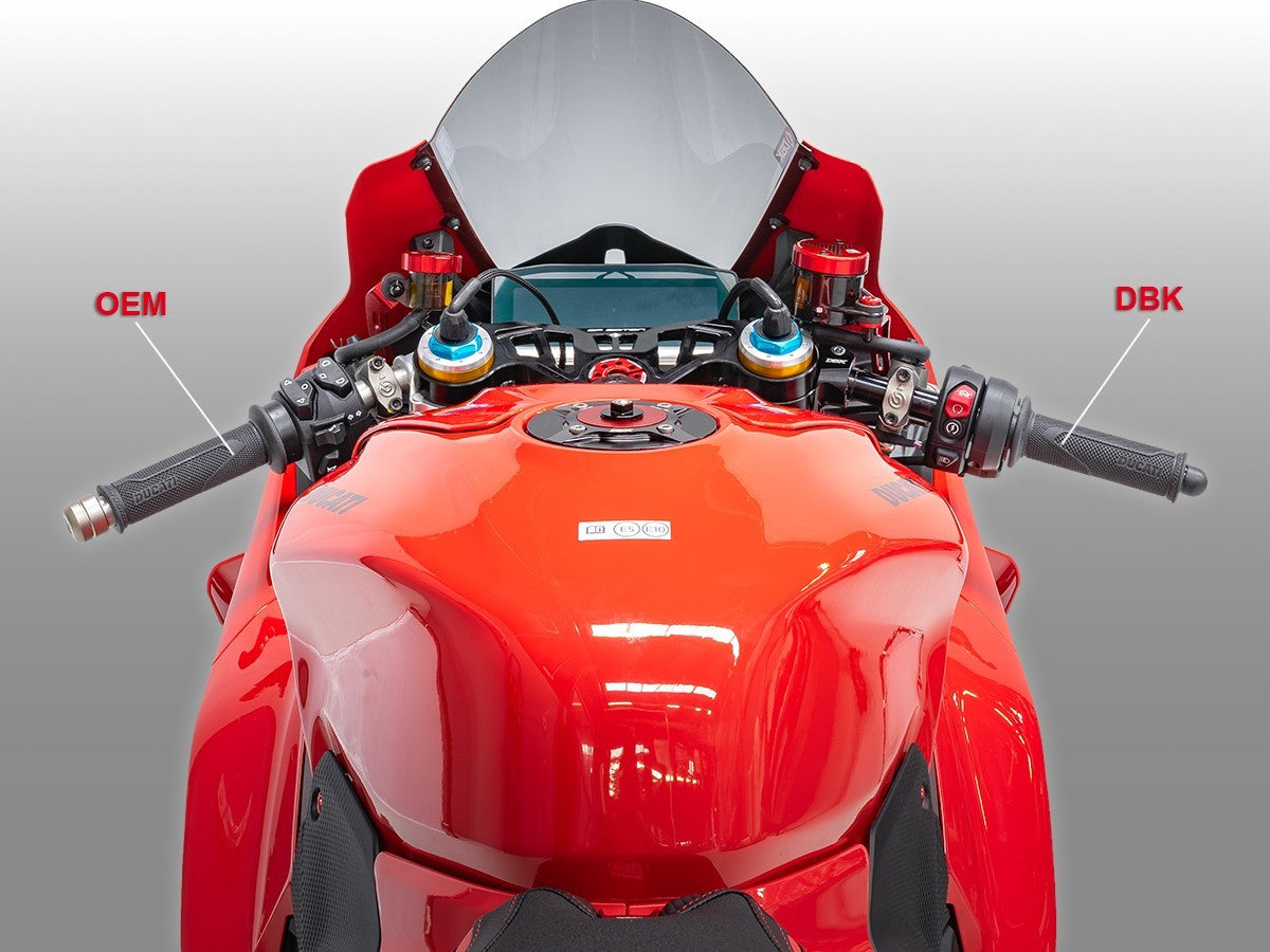 DBK DUCABIKE BSRA5310V4 Ducati Panigale V4 / V4S (2018+) Adjustable GP Clip-ons (H+10mm; off set 15 mm.) – Accessories in the Motodeal Motorcycle Aftermarket Accessories and Parts Online Shop