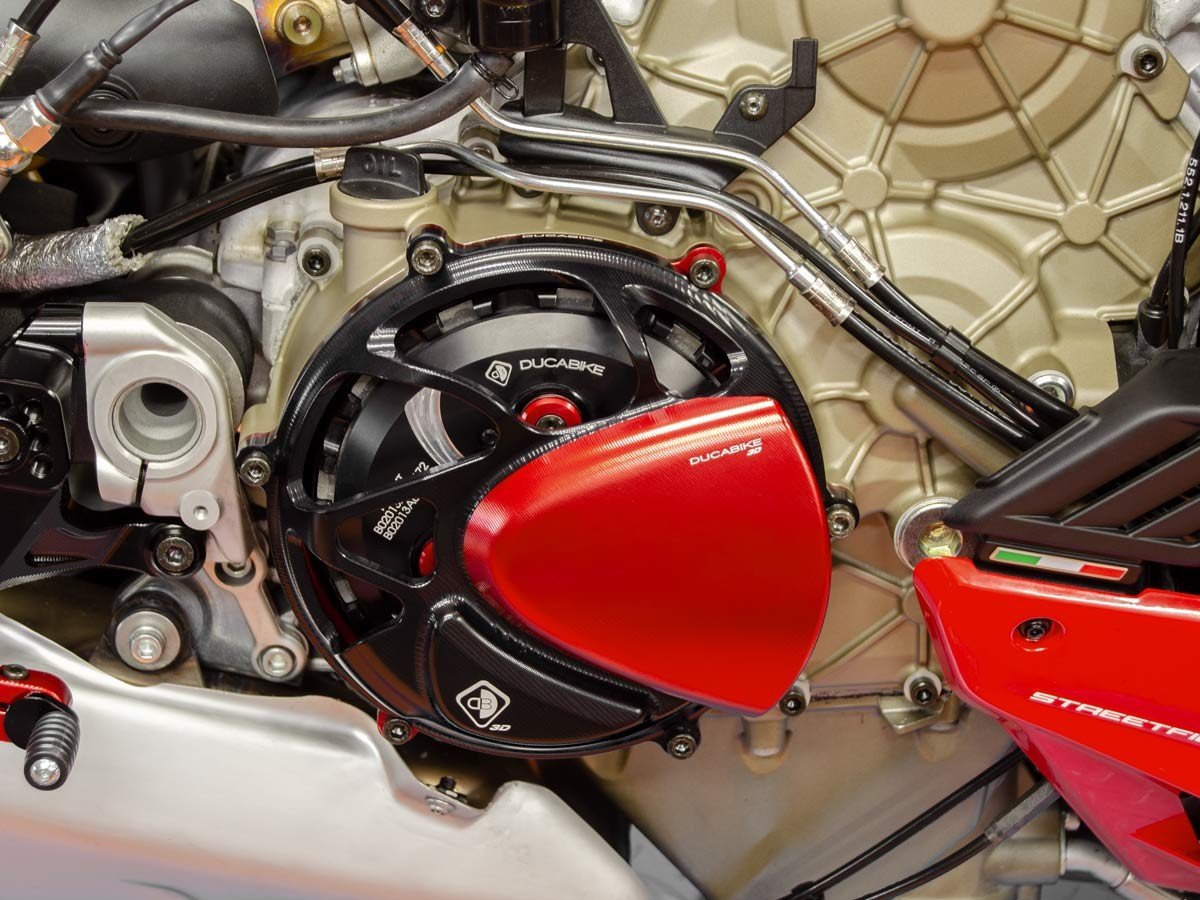 CC10 - DUCABIKE Ducati Panigale V4R Clear Clutch Cover – Accessories in the Motodeal Motorcycle Aftermarket Accessories and Parts Online Shop