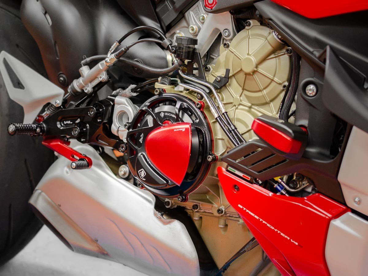 CC10 - DUCABIKE Ducati Panigale V4R Clear Clutch Cover – Accessories in the Motodeal Motorcycle Aftermarket Accessories and Parts Online Shop