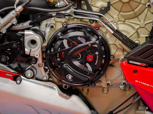 CC10 - DUCABIKE Ducati Panigale V4R Clear Clutch Cover – Accessories in the Motodeal Motorcycle Aftermarket Accessories and Parts Online Shop