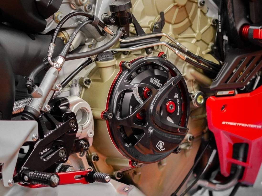 CC10 - DUCABIKE Ducati Panigale V4R Clear Clutch Cover – Accessories in the Motodeal Motorcycle Aftermarket Accessories and Parts Online Shop