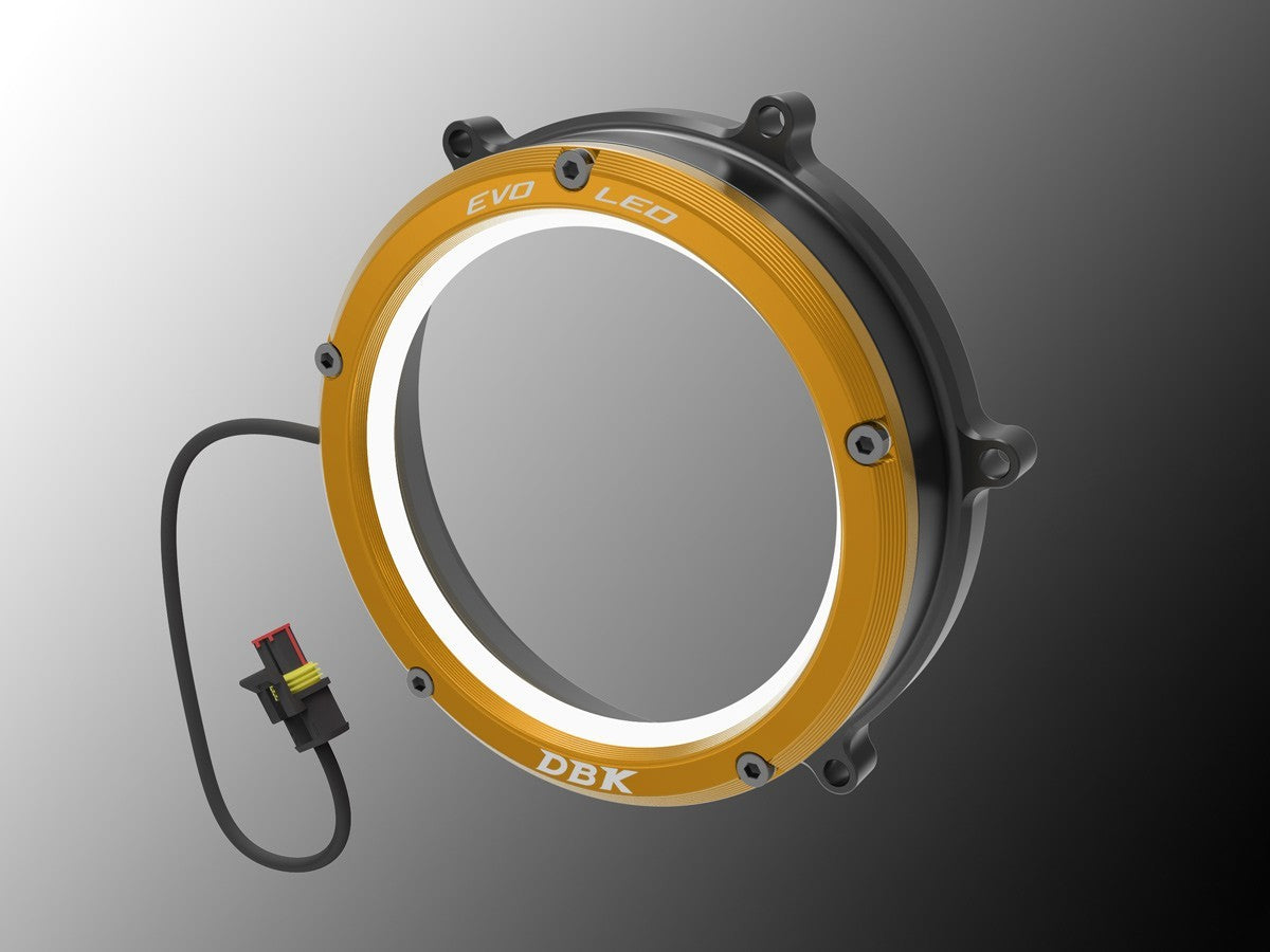 DBK DUCABIKE CC1199L02 Ducati Panigale / Streetfighter V2 Clear Clutch Cover "Evo LED" – Accessories in the Motodeal Motorcycle Aftermarket Accessories and Parts Online Shop