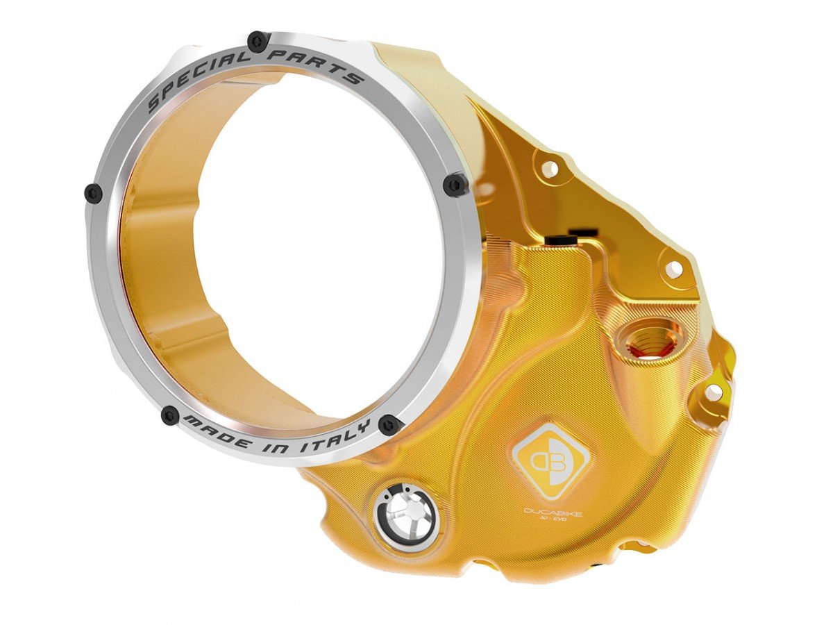 CCDV05 - DUCABIKE Ducati Oil Bath Clear Clutch Cover "3D Evo" – Accessories in the Motodeal Motorcycle Aftermarket Accessories and Parts Online Shop