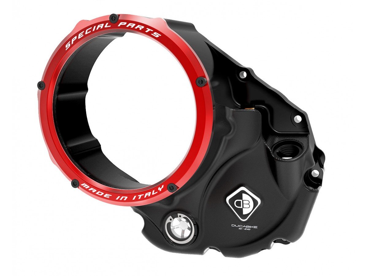 CCDV05 - DUCABIKE Ducati Oil Bath Clear Clutch Cover "3D Evo" – Accessories in the Motodeal Motorcycle Aftermarket Accessories and Parts Online Shop