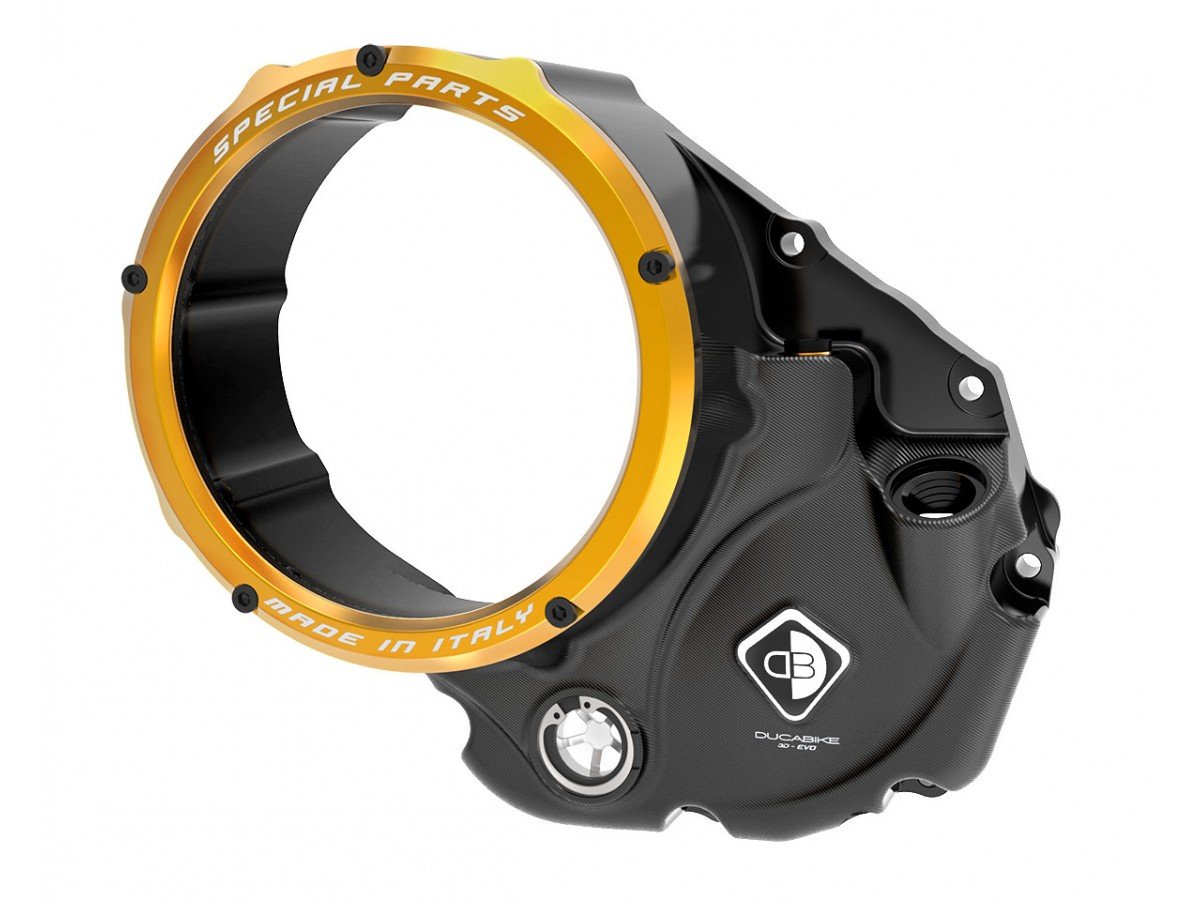 CCDV05 - DUCABIKE Ducati Oil Bath Clear Clutch Cover "3D Evo" – Accessories in the Motodeal Motorcycle Aftermarket Accessories and Parts Online Shop