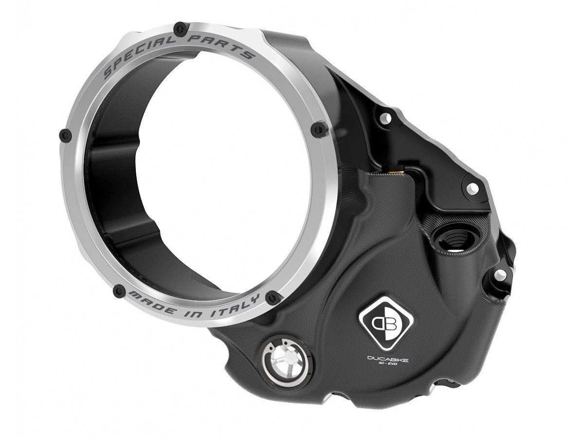 CCDV05 - DUCABIKE Ducati Oil Bath Clear Clutch Cover "3D Evo" – Accessories in the Motodeal Motorcycle Aftermarket Accessories and Parts Online Shop