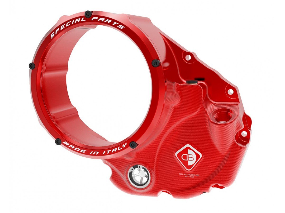 CCDV05 - DUCABIKE Ducati Oil Bath Clear Clutch Cover "3D Evo" – Accessories in the Motodeal Motorcycle Aftermarket Accessories and Parts Online Shop