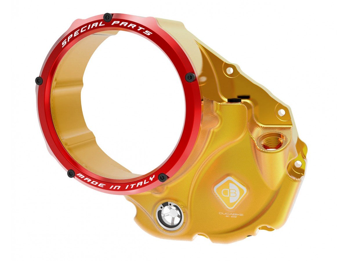 CCDV05 - DUCABIKE Ducati Oil Bath Clear Clutch Cover "3D Evo" – Accessories in the Motodeal Motorcycle Aftermarket Accessories and Parts Online Shop
