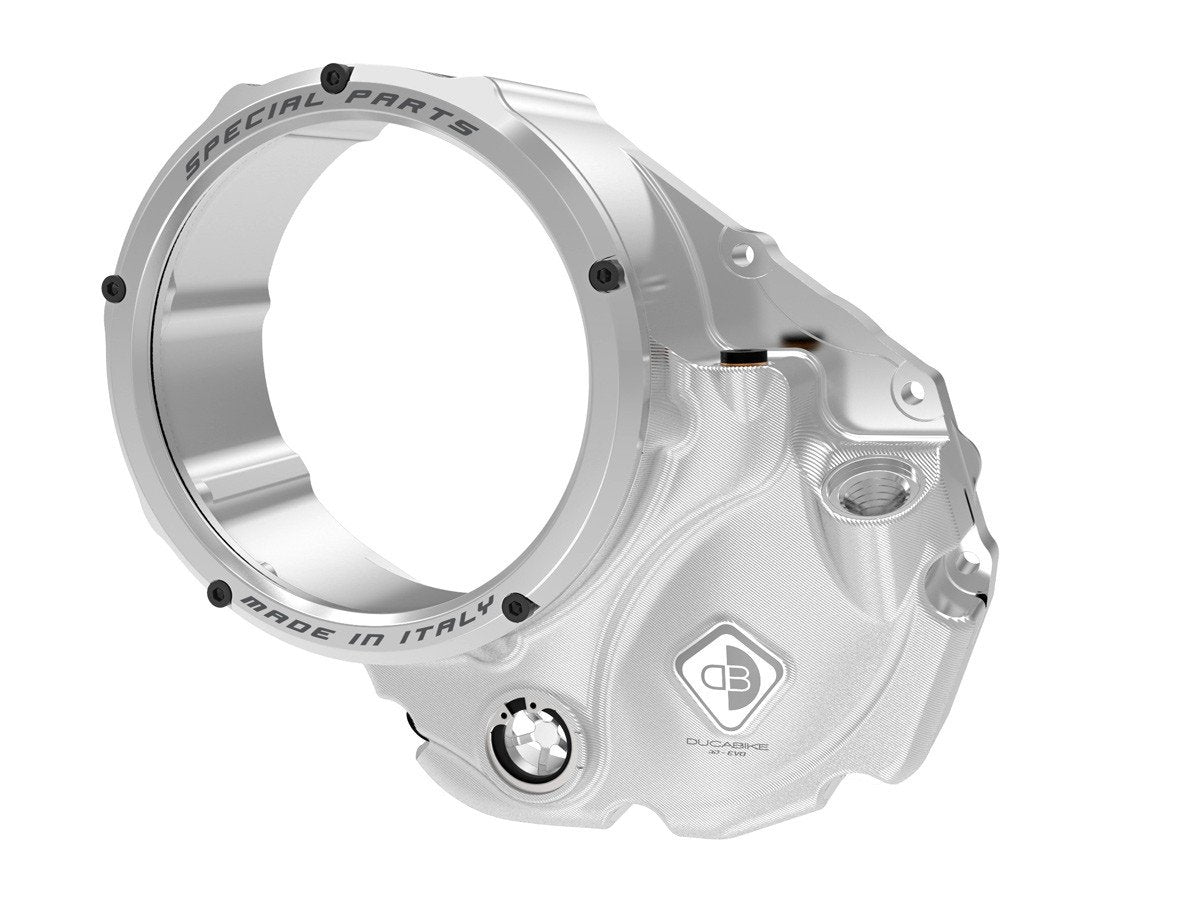 CCDV06 - DUCABIKE Ducati Oil Bath Clear Clutch Cover "3D Evo" – Accessories in the Motodeal Motorcycle Aftermarket Accessories and Parts Online Shop