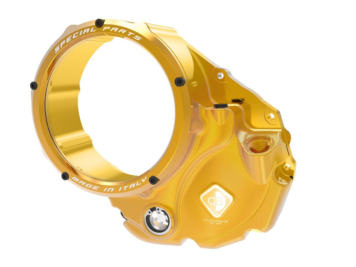 CCDV06 - DUCABIKE Ducati Oil Bath Clear Clutch Cover "3D Evo" – Accessories in the Motodeal Motorcycle Aftermarket Accessories and Parts Online Shop