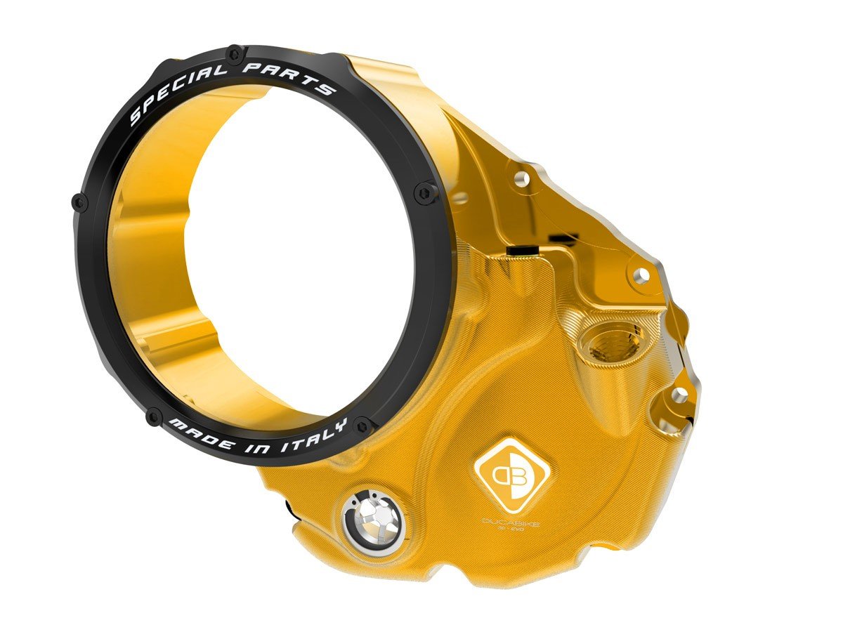 CCDV06 - DUCABIKE Ducati Oil Bath Clear Clutch Cover "3D Evo" – Accessories in the Motodeal Motorcycle Aftermarket Accessories and Parts Online Shop