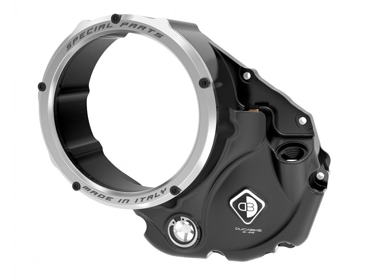 CCDV10 - DUCABIKE Ducati Oil Bath Clear Clutch Cover "3D Evo" – Accessories in the Motodeal Motorcycle Aftermarket Accessories and Parts Online Shop