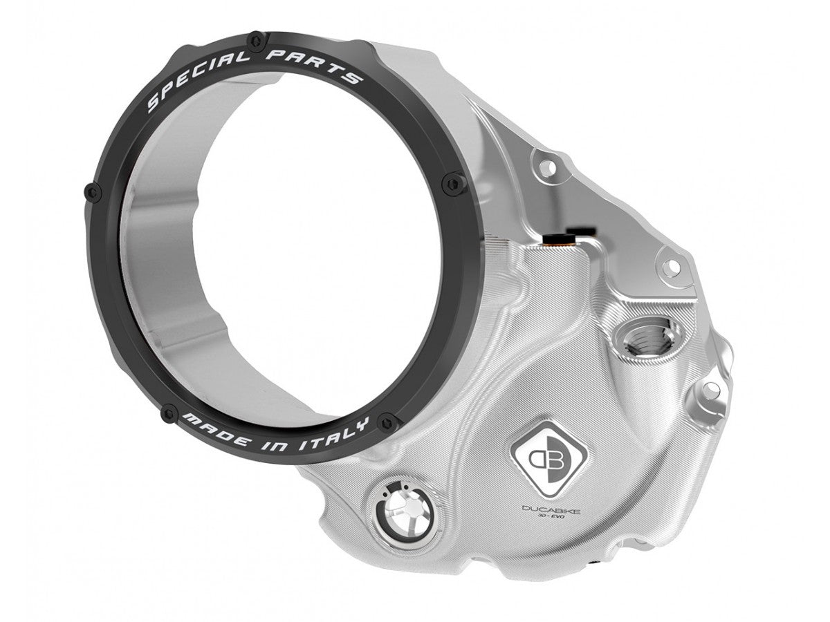 CCDV10 - DUCABIKE Ducati Oil Bath Clear Clutch Cover "3D Evo" – Accessories in the Motodeal Motorcycle Aftermarket Accessories and Parts Online Shop