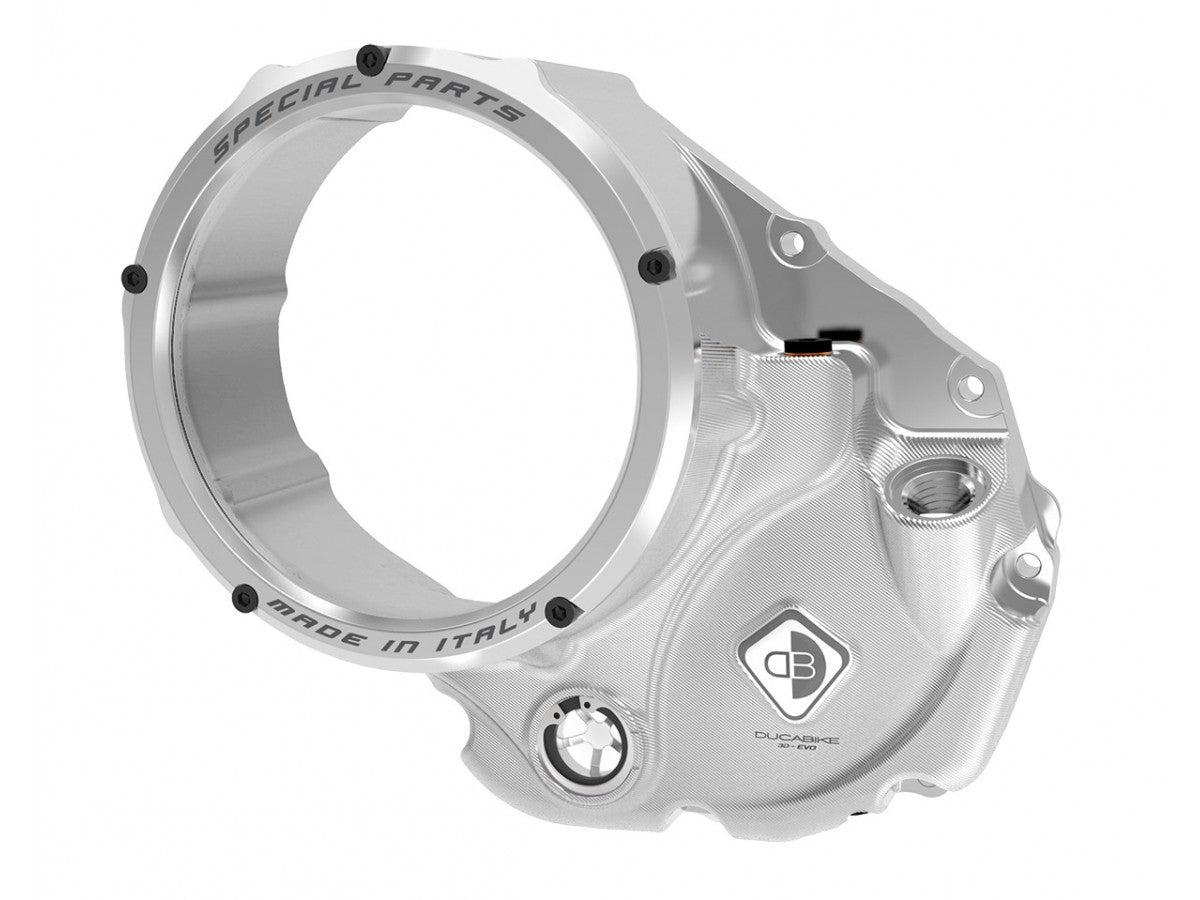 CCDV10 - DUCABIKE Ducati Oil Bath Clear Clutch Cover "3D Evo" – Accessories in the Motodeal Motorcycle Aftermarket Accessories and Parts Online Shop