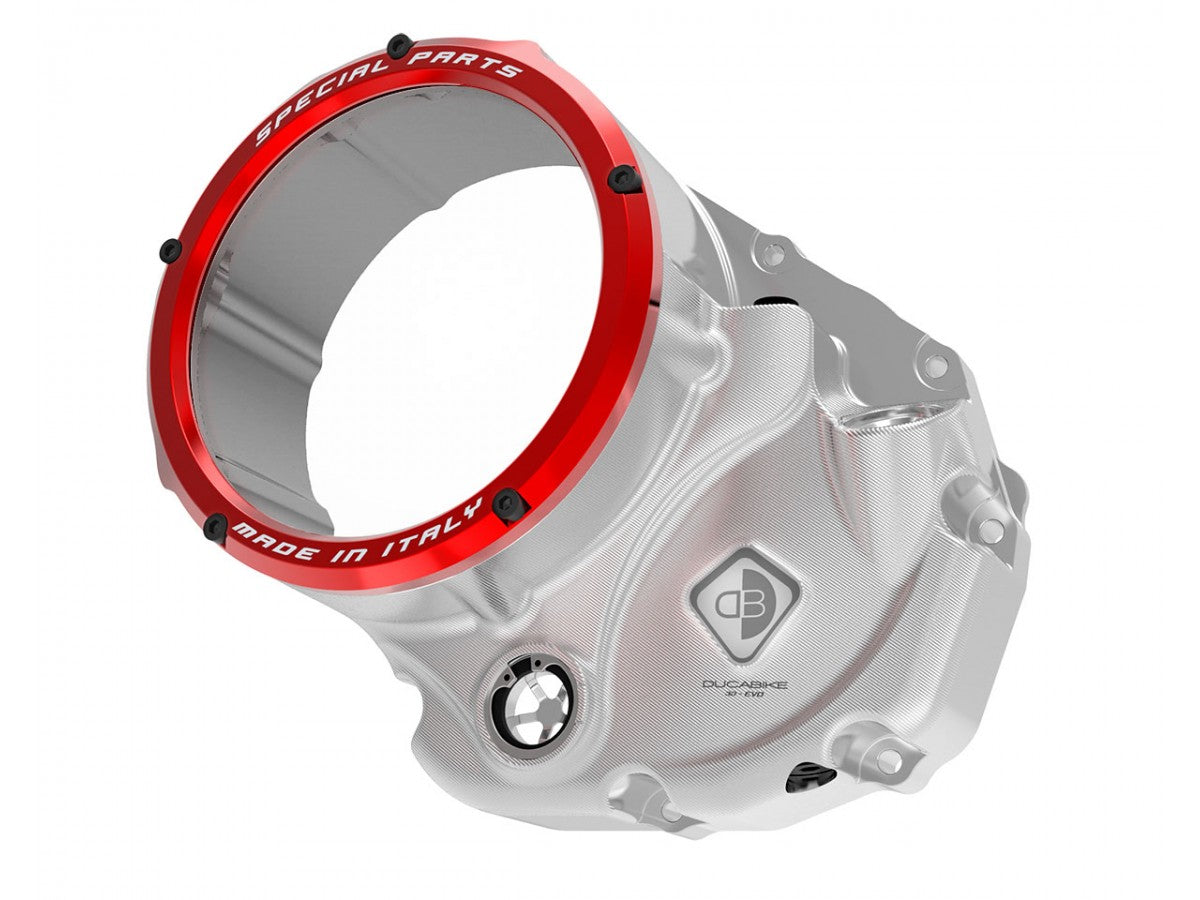 CCDV10 - DUCABIKE Ducati Oil Bath Clear Clutch Cover "3D Evo" – Accessories in the Motodeal Motorcycle Aftermarket Accessories and Parts Online Shop