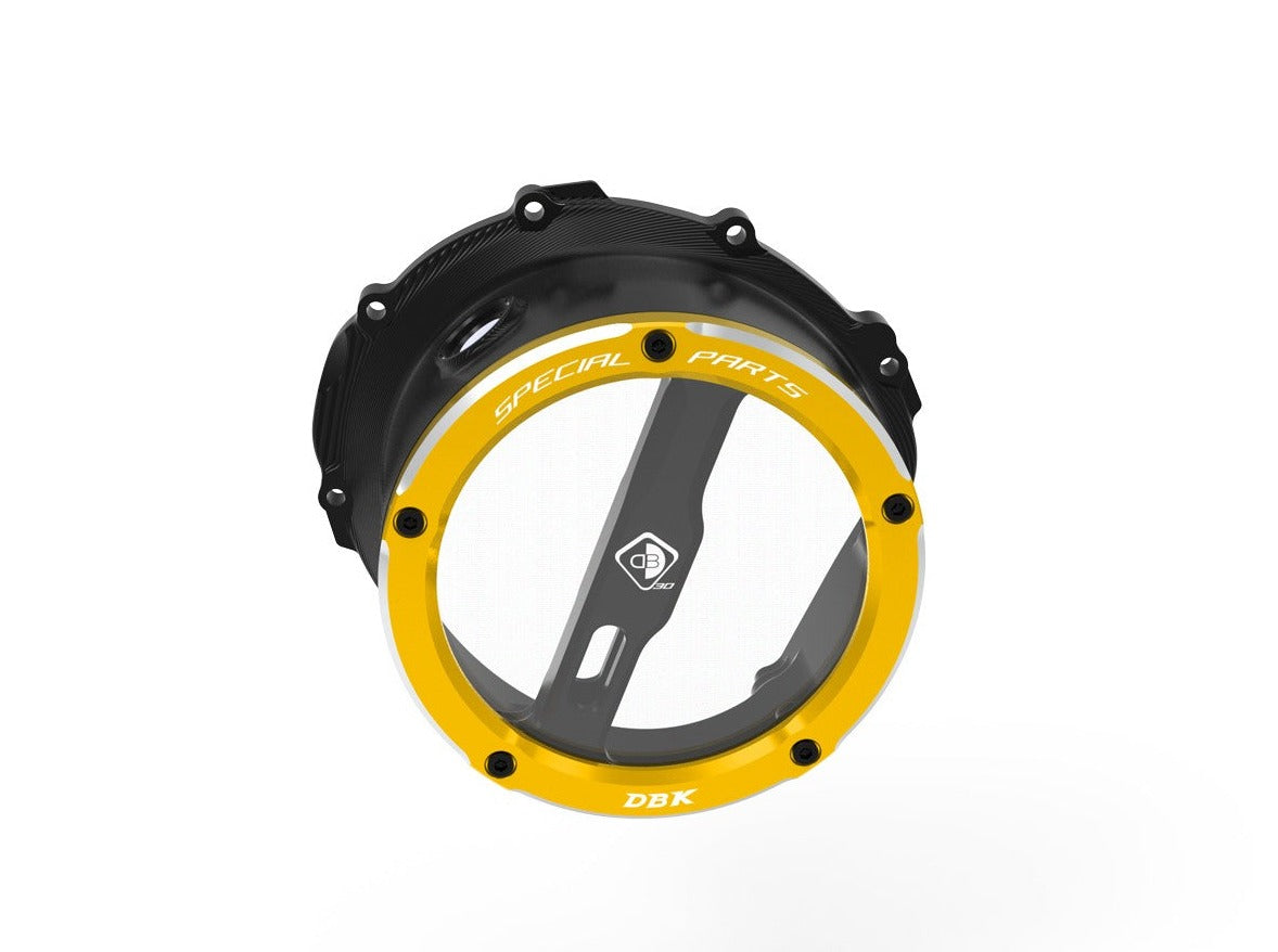 CCDV13 - DBK Triumph Street Triple 765 (2017+) Clear Clutch Cover Oil Bath 3D-EVO – Accessories in the Motodeal Motorcycle Aftermarket Accessories and Parts Online Shop