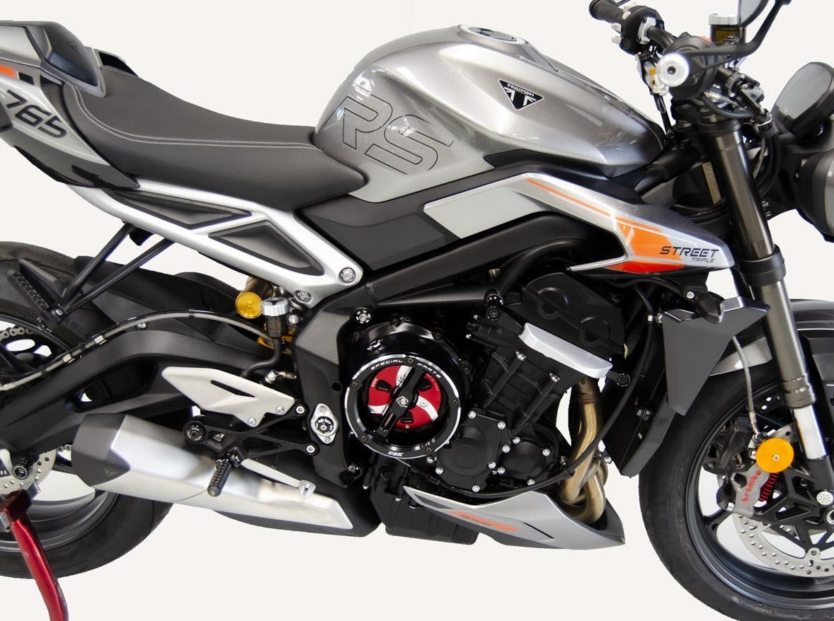 CCDV13 - DBK Triumph Street Triple 765 (2017+) Clear Clutch Cover Oil Bath 3D-EVO – Accessories in the Motodeal Motorcycle Aftermarket Accessories and Parts Online Shop