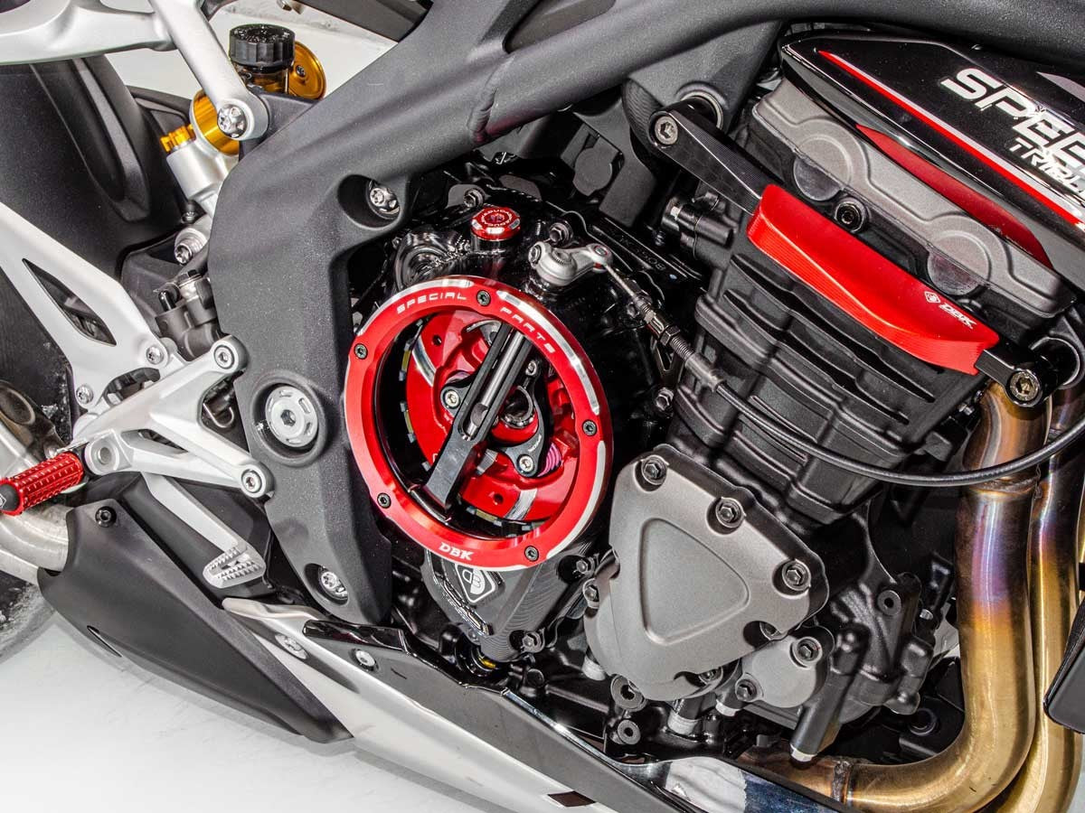 DBK DUCABIKE CCDV16 Triumph Clear Clutch Cover Oil Bath "3D EVO LED" – Accessories in the Motodeal Motorcycle Aftermarket Accessories and Parts Online Shop