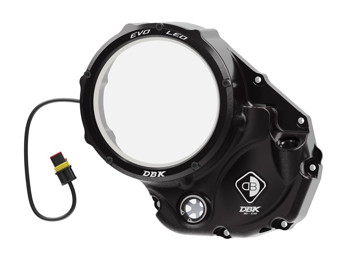DBK DUCABIKE CCDVL05 Ducati Clear Clutch Cover "Evo LED" – Accessories in the Motodeal Motorcycle Aftermarket Accessories and Parts Online Shop
