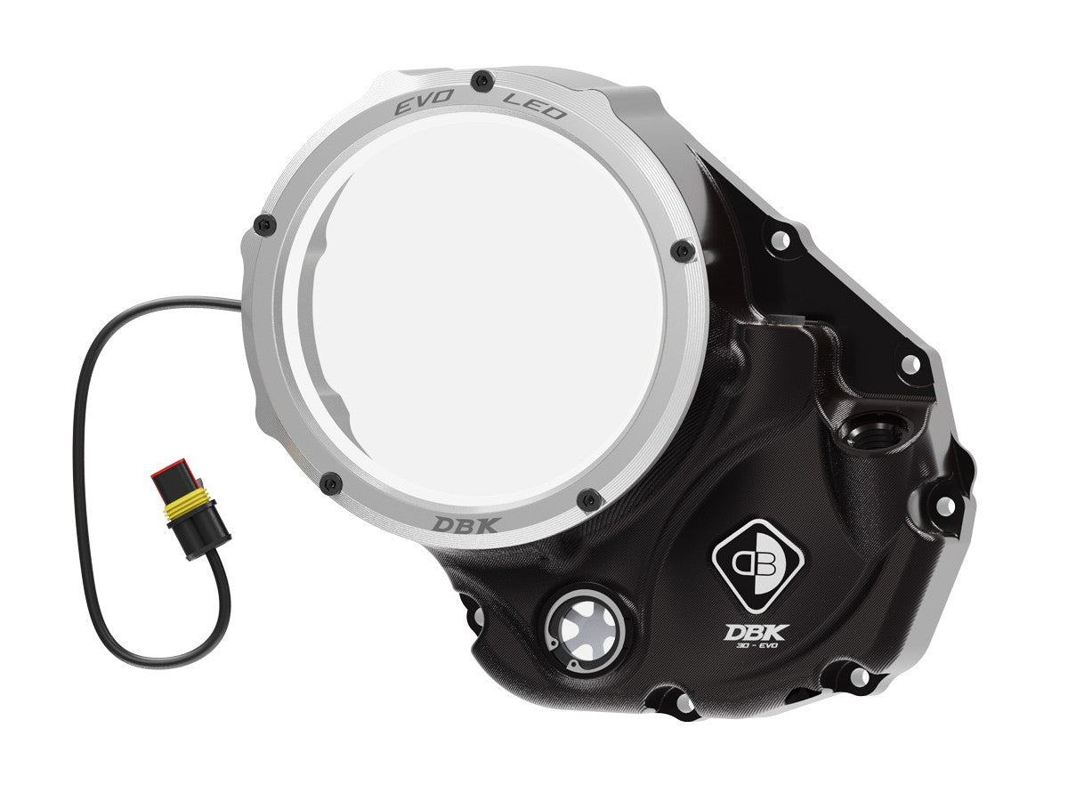 DBK DUCABIKE CCDVL05 Ducati Clear Clutch Cover "Evo LED" – Accessories in the Motodeal Motorcycle Aftermarket Accessories and Parts Online Shop