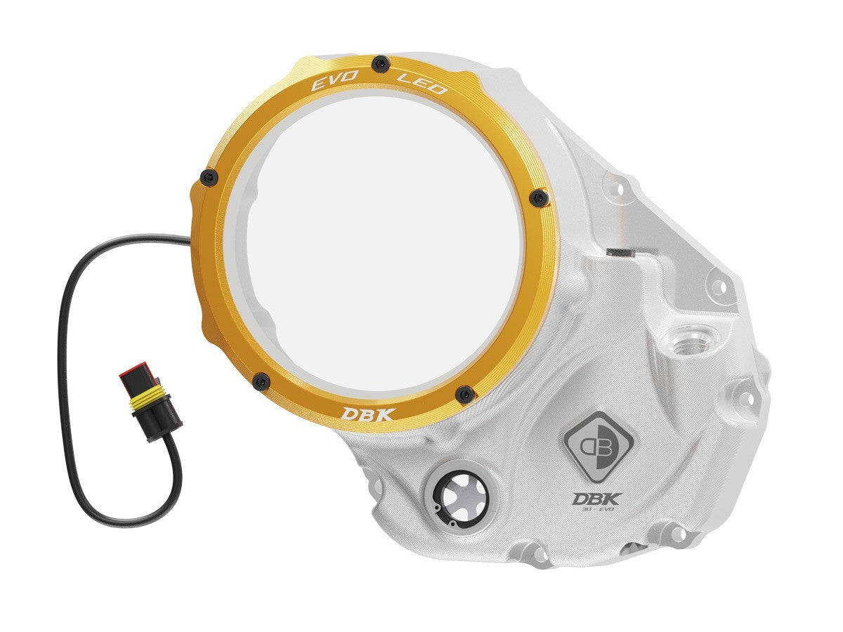 DBK DUCABIKE CCDVL05 Ducati Clear Clutch Cover "Evo LED" – Accessories in the Motodeal Motorcycle Aftermarket Accessories and Parts Online Shop