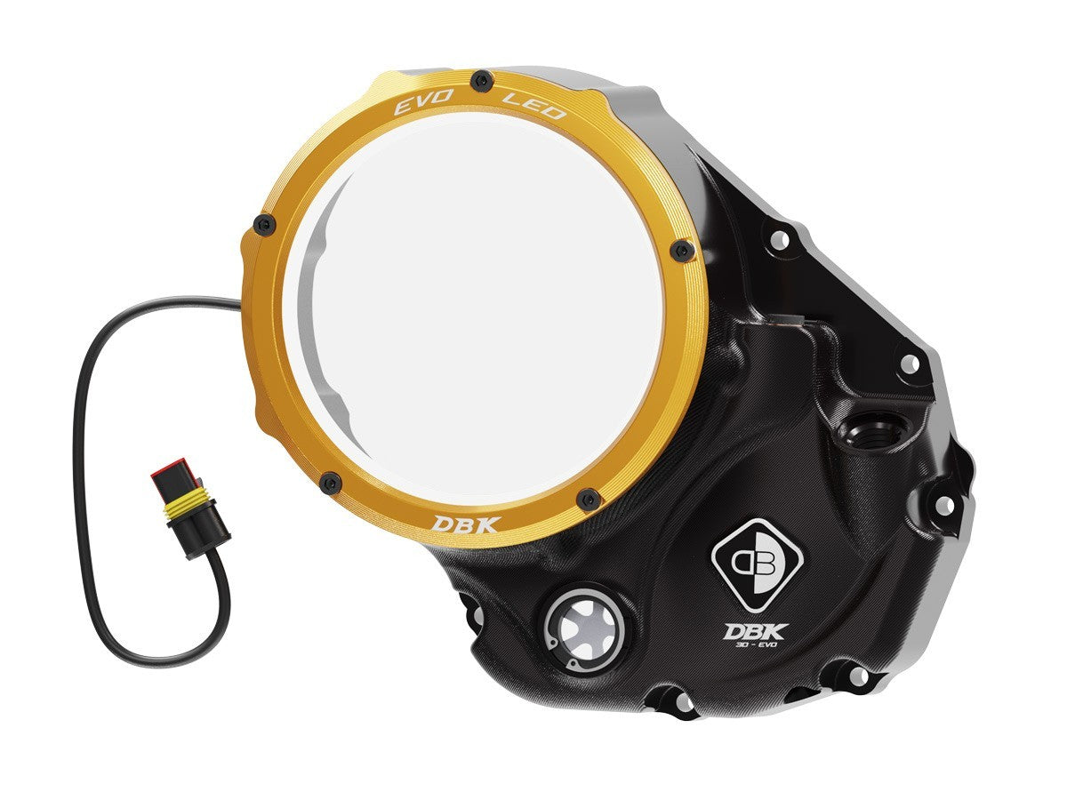 DBK DUCABIKE CCDVL06 Ducati Clear Clutch Cover "Evo LED" – Accessories in the Motodeal Motorcycle Aftermarket Accessories and Parts Online Shop