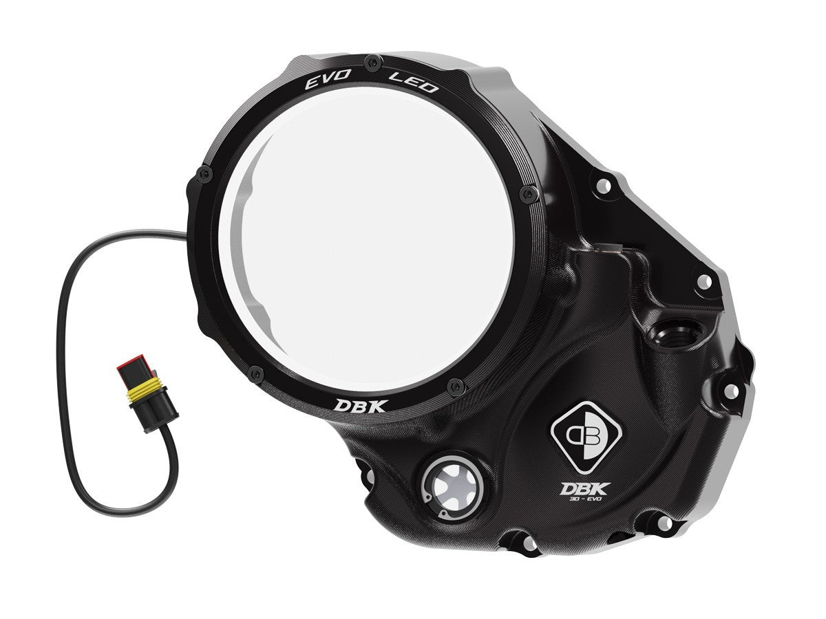DBK DUCABIKE CCDVL06 Ducati Clear Clutch Cover "Evo LED" – Accessories in the Motodeal Motorcycle Aftermarket Accessories and Parts Online Shop
