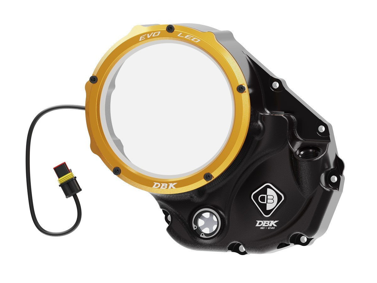 DBK DUCABIKE CCDVL10 Ducati Clear Clutch Cover "Evo LED" – Accessories in the Motodeal Motorcycle Aftermarket Accessories and Parts Online Shop
