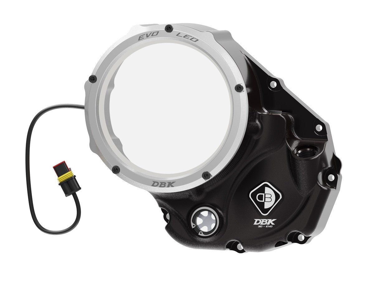 DBK DUCABIKE CCDVL10 Ducati Clear Clutch Cover "Evo LED" – Accessories in the Motodeal Motorcycle Aftermarket Accessories and Parts Online Shop
