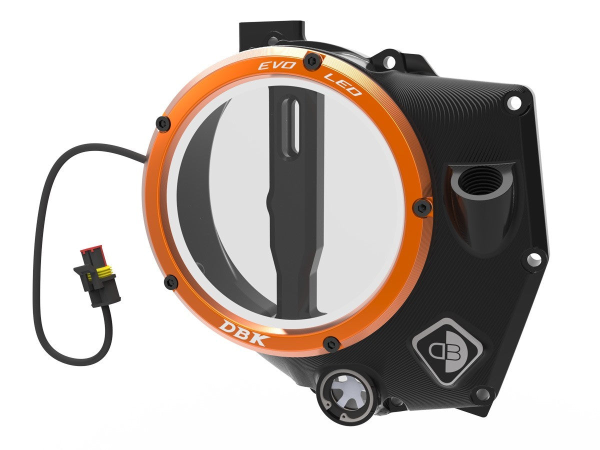 DBK DUCABIKE CCDVL14 KTM 990 Duke (2024+) Clear Clutch Cover "EVO LED" – Accessories in the Motodeal Motorcycle Aftermarket Accessories and Parts Online Shop