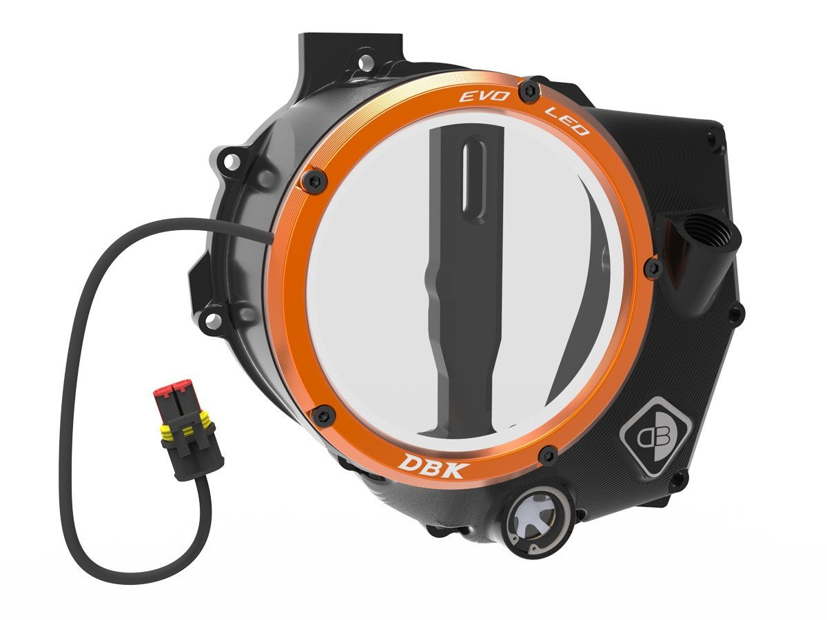 DBK DUCABIKE CCDVL14 KTM 990 Duke (2024+) Clear Clutch Cover "EVO LED" – Accessories in the Motodeal Motorcycle Aftermarket Accessories and Parts Online Shop