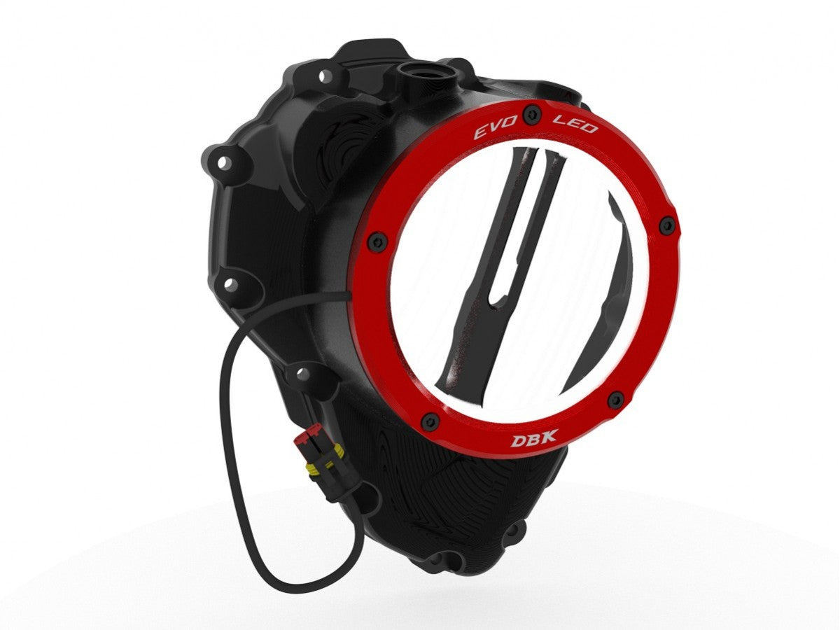 DBK DUCABIKE CCDVL16 Triumph Clear Clutch Cover "3D EVO LED" – Accessories in the Motodeal Motorcycle Aftermarket Accessories and Parts Online Shop