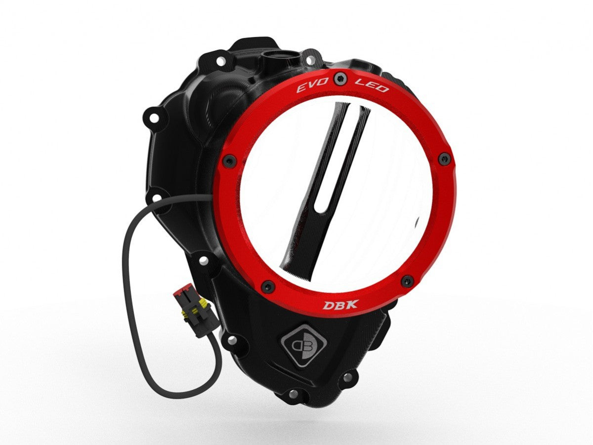 DBK DUCABIKE CCDVL16 Triumph Clear Clutch Cover "3D EVO LED" – Accessories in the Motodeal Motorcycle Aftermarket Accessories and Parts Online Shop