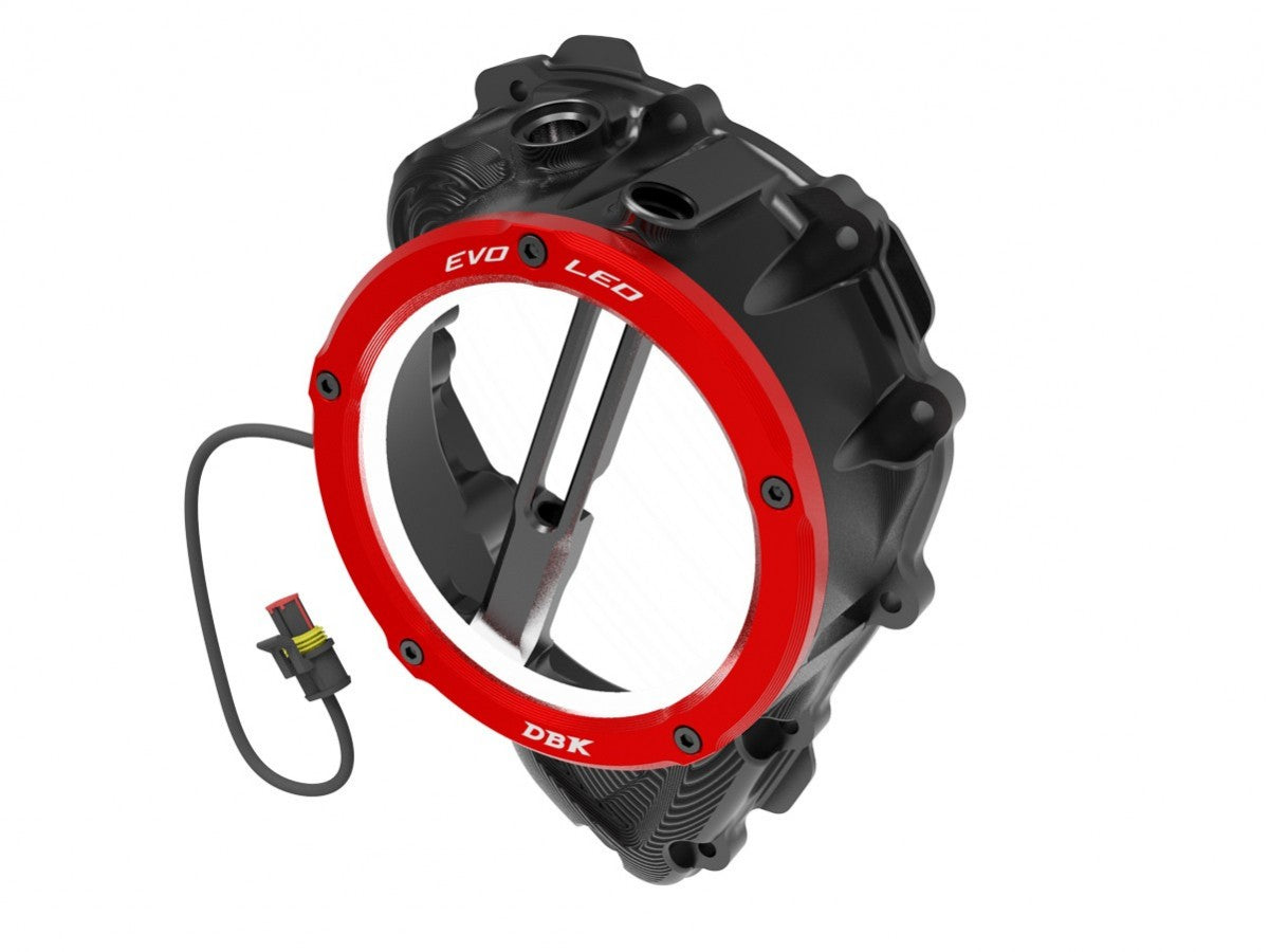 DBK DUCABIKE CCDVL16 Triumph Clear Clutch Cover "3D EVO LED" – Accessories in the Motodeal Motorcycle Aftermarket Accessories and Parts Online Shop