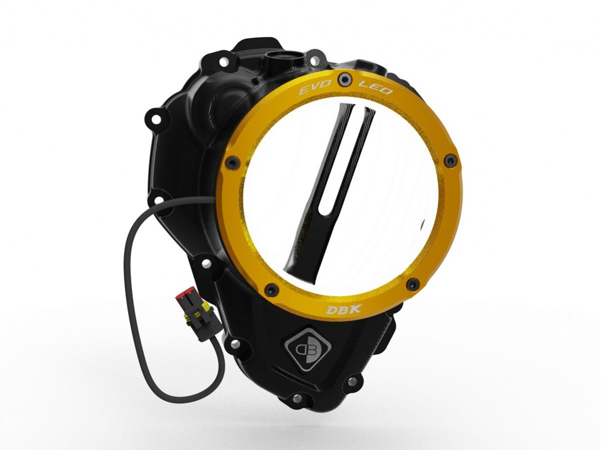 DBK DUCABIKE CCDVL16 Triumph Clear Clutch Cover "3D EVO LED" – Accessories in the Motodeal Motorcycle Aftermarket Accessories and Parts Online Shop