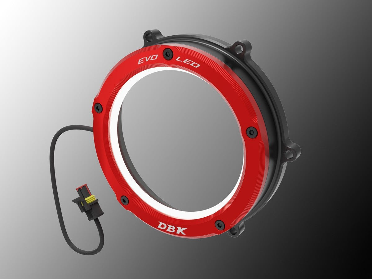 DBK / DUCABIKE CCV4L01 Ducati Evo LED Clear Cutch Cover – Accessories in the Motodeal Motorcycle Aftermarket Accessories and Parts Online Shop