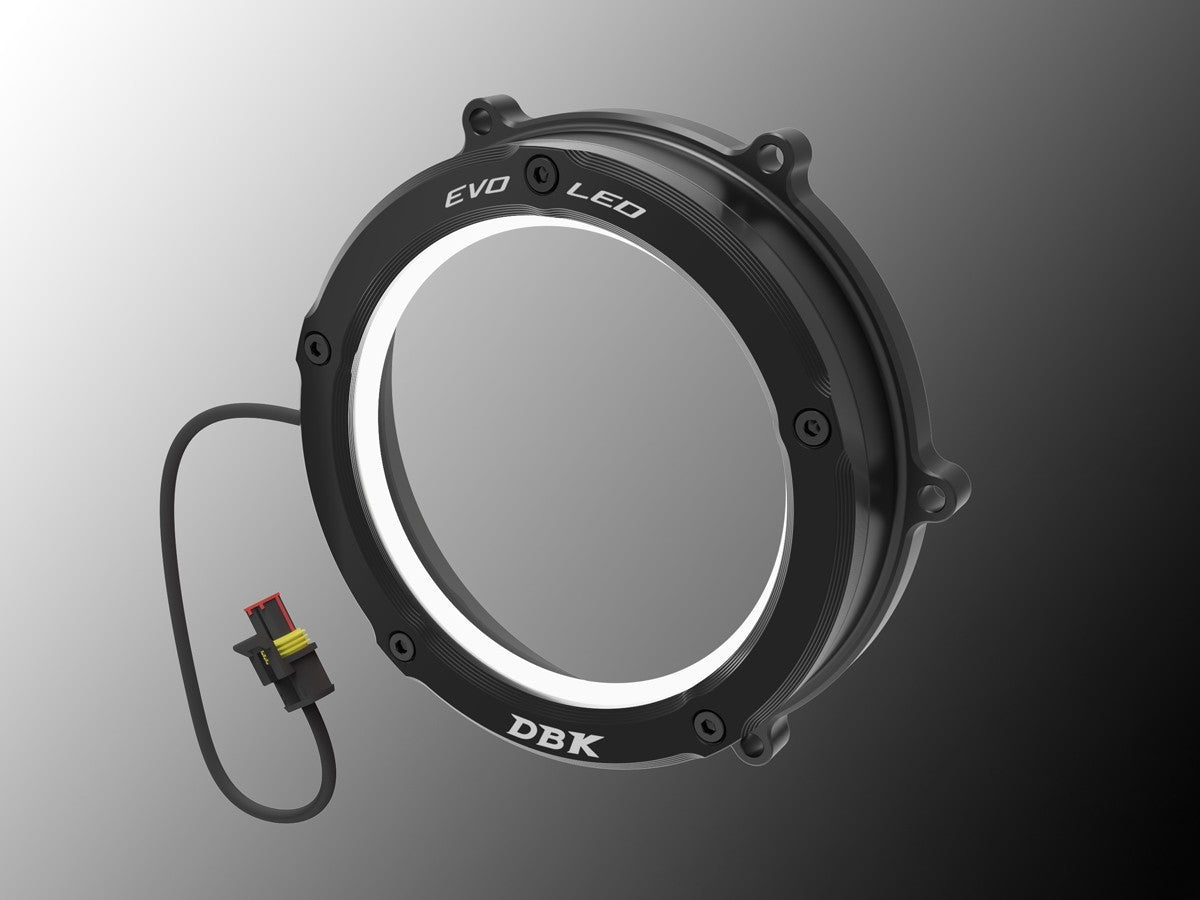 DBK / DUCABIKE CCV4L01 Ducati Evo LED Clear Cutch Cover – Accessories in the Motodeal Motorcycle Aftermarket Accessories and Parts Online Shop
