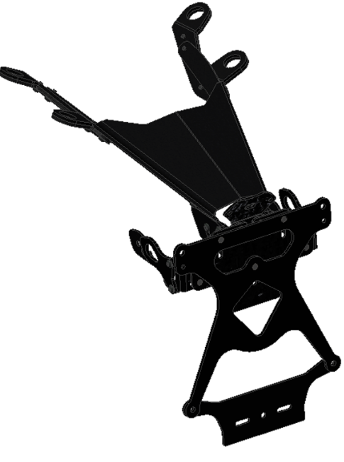 PRT06 - DUCABIKE Ducati Monster 821 (14/17) Adjustable License Plate Holder – Accessories in the Motodeal Motorcycle Aftermarket Accessories and Parts Online Shop