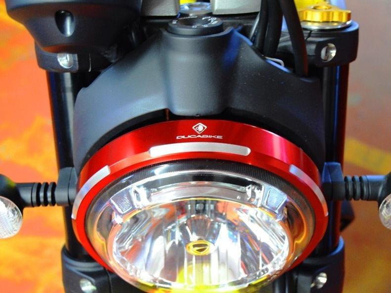 CFSCRA01 - DUCABIKE Ducati Scrambler Headlight Trim – Accessories in the Motodeal Motorcycle Aftermarket Accessories and Parts Online Shop