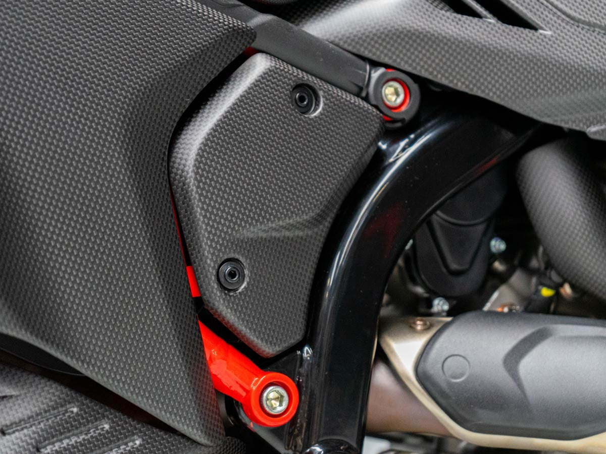 CRB153O - DUCABIKE Ducati Hypermotard 698 Mono / RVE (2024+) Carbon Frame Covers – Accessories in the Motodeal Motorcycle Aftermarket Accessories and Parts Online Shop