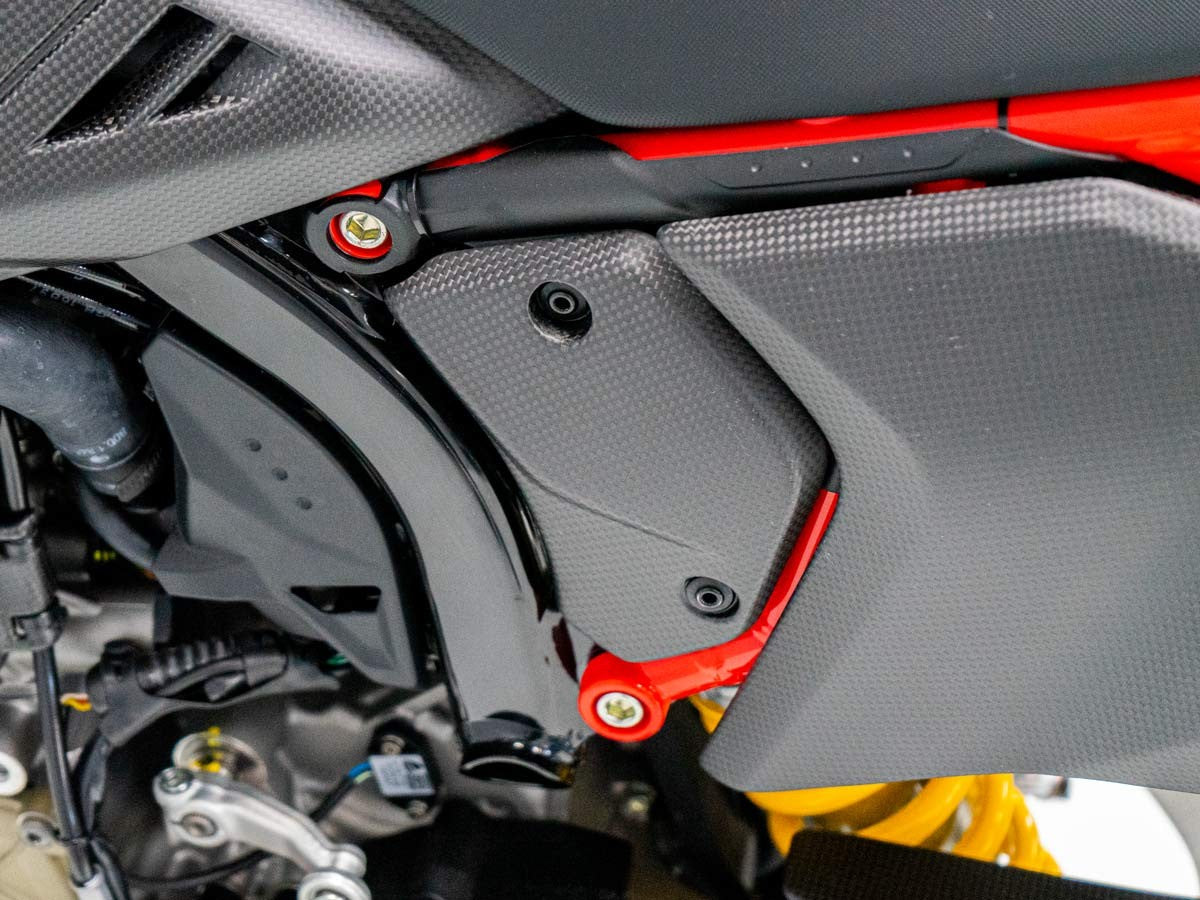 CRB153O - DUCABIKE Ducati Hypermotard 698 Mono / RVE (2024+) Carbon Frame Covers – Accessories in the Motodeal Motorcycle Aftermarket Accessories and Parts Online Shop