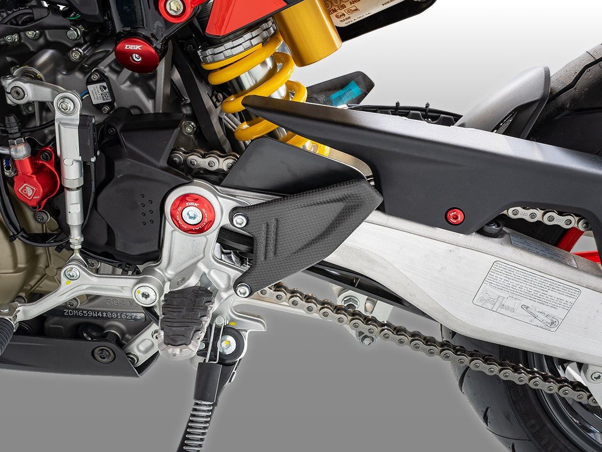 CRB169 - DBK Ducati Hypermotard 698 Mono (2024+) Carbon Heel Guards (pair) – Accessories in the Motodeal Motorcycle Aftermarket Accessories and Parts Online Shop