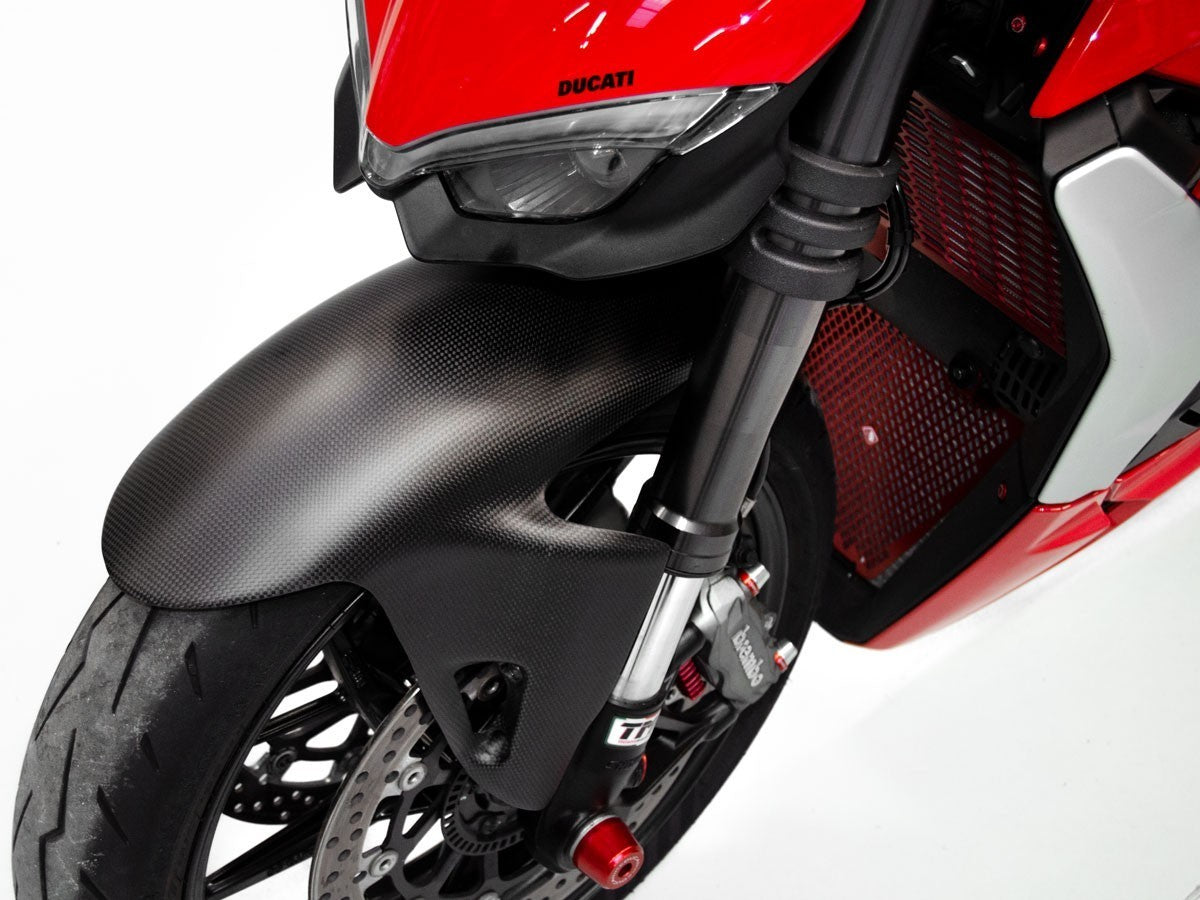 CRB18 - DBK Ducati Panigale V2 / V4 / Streetfighter (18/24) Carbon Front Fender – Accessories in the Motodeal Motorcycle Aftermarket Accessories and Parts Online Shop