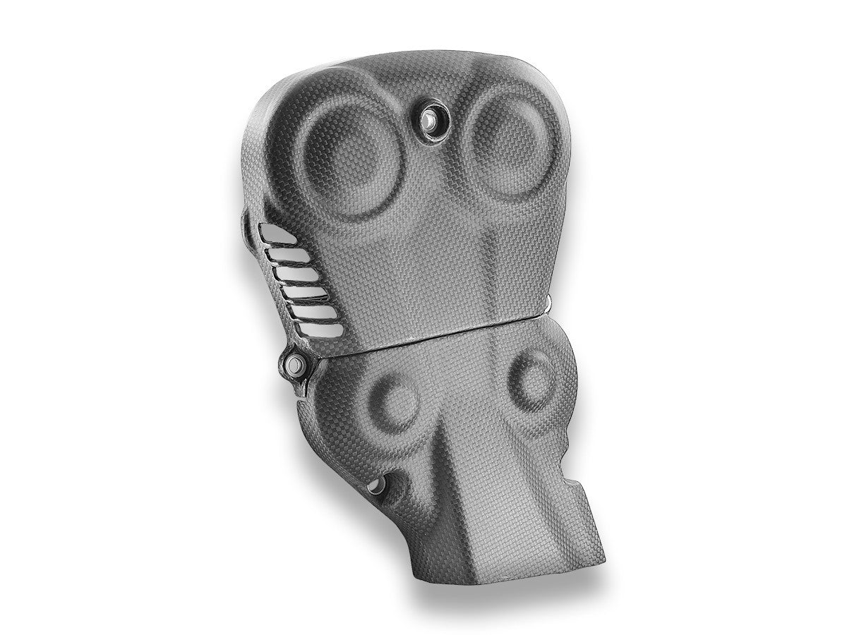 DBK DUCABIKE CRB195 Ducati Hypermotard 950 (2019+) Carbon Belt Covers – Accessories in the Motodeal Motorcycle Aftermarket Accessories and Parts Online Shop