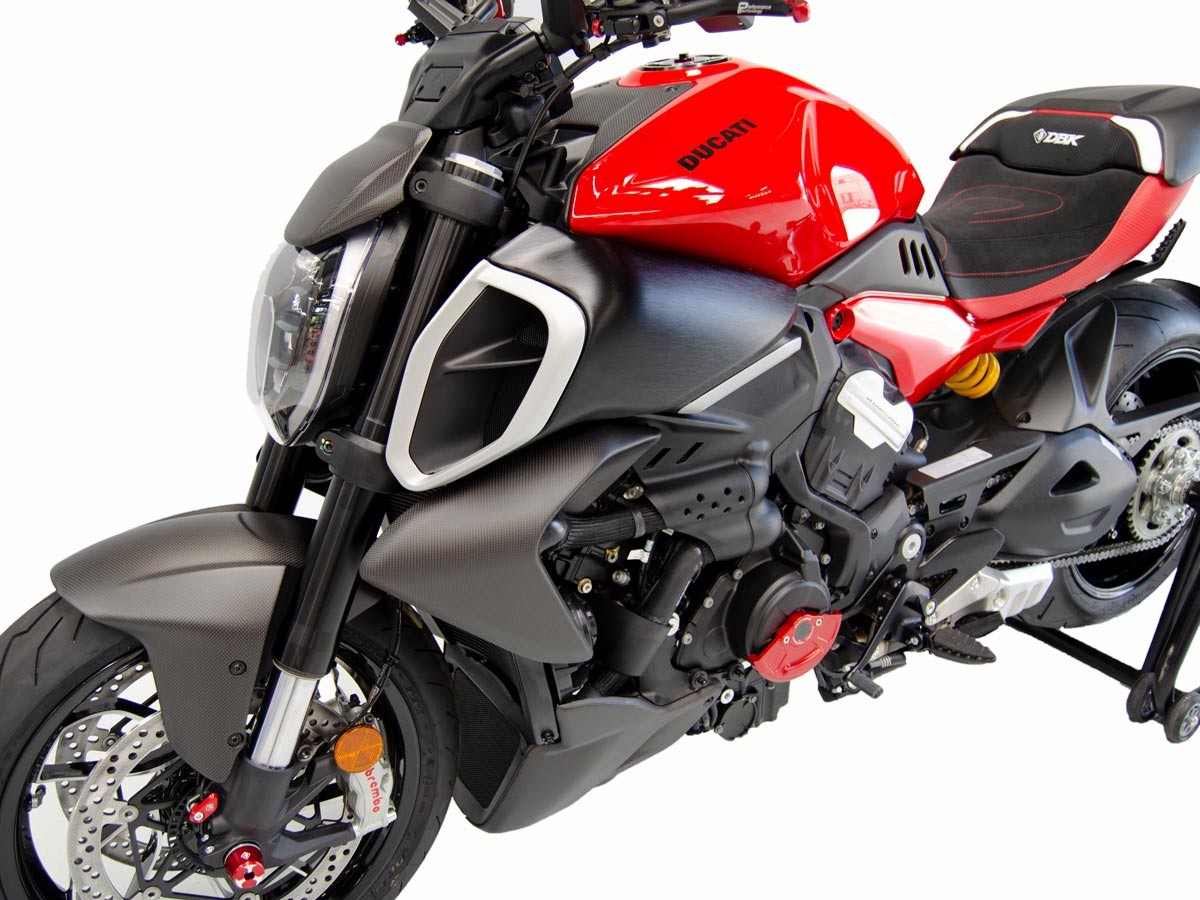 CRB75O - DUCABIKE Ducati Diavel V4 (2023+) Carbon Front Fender – Accessories in the Motodeal Motorcycle Aftermarket Accessories and Parts Online Shop