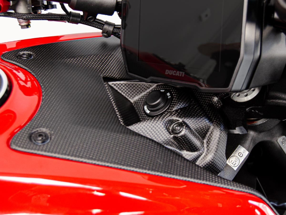CRB78O - DUCABIKE Ducati Diavel V4 (2023+) Carbon Ignition Switch Cover – Accessories in the Motodeal Motorcycle Aftermarket Accessories and Parts Online Shop