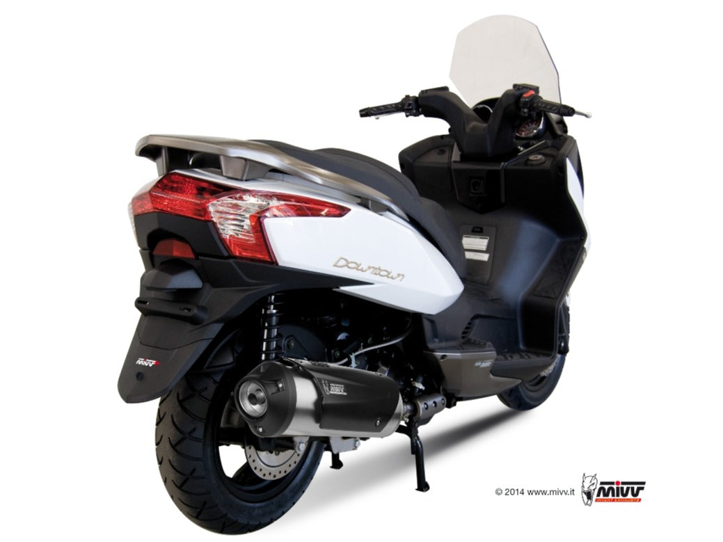 MIVV C.KY.0016 KYMCO DINK STREET / Downtown / Superdink 300 ( 2009 / 12 ) Full System Exhaust "Urban" (stainless steel; not approved) – Accessories in the 2WheelsHero Motorcycle Aftermarket Accessories and Parts Online Shop